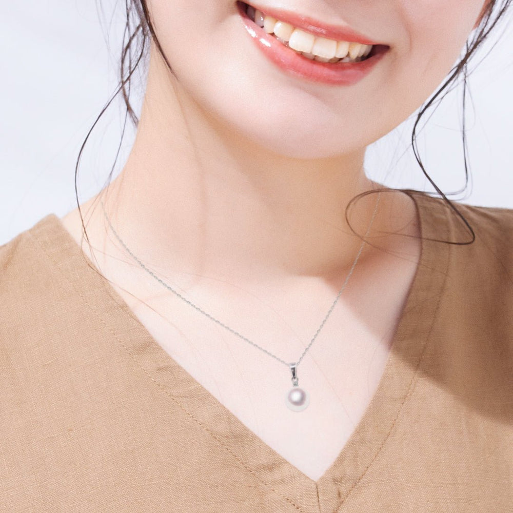Pt 7.5mm Pendant D0.01ct | Tensei Pearl Online Store 天成真珠 公式