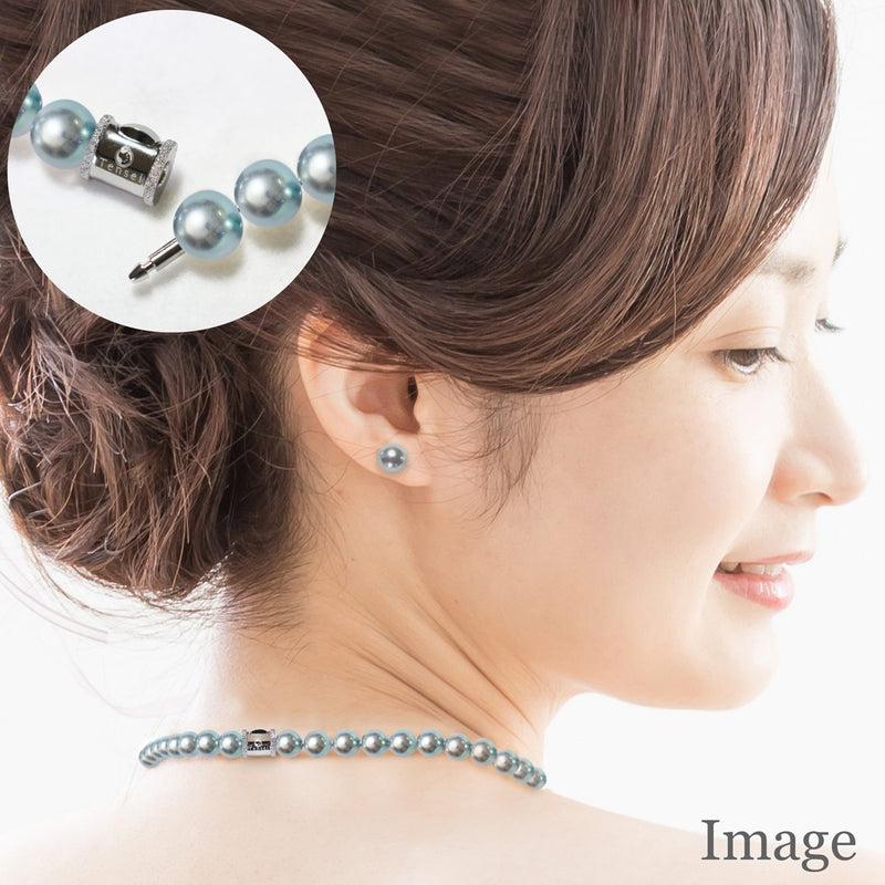 8.0 to 8.5㎜ Gray Earrings or Earring Set Teri: B: B Scratch: C