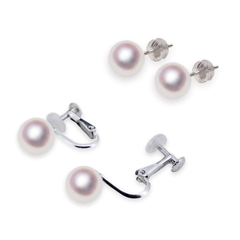 8.0～8.5㎜ Earrings or earring set Teri: V winding: B Kizu: C -Tensei Pearl Online Store Tenari Pearl Official Mail Order Shop