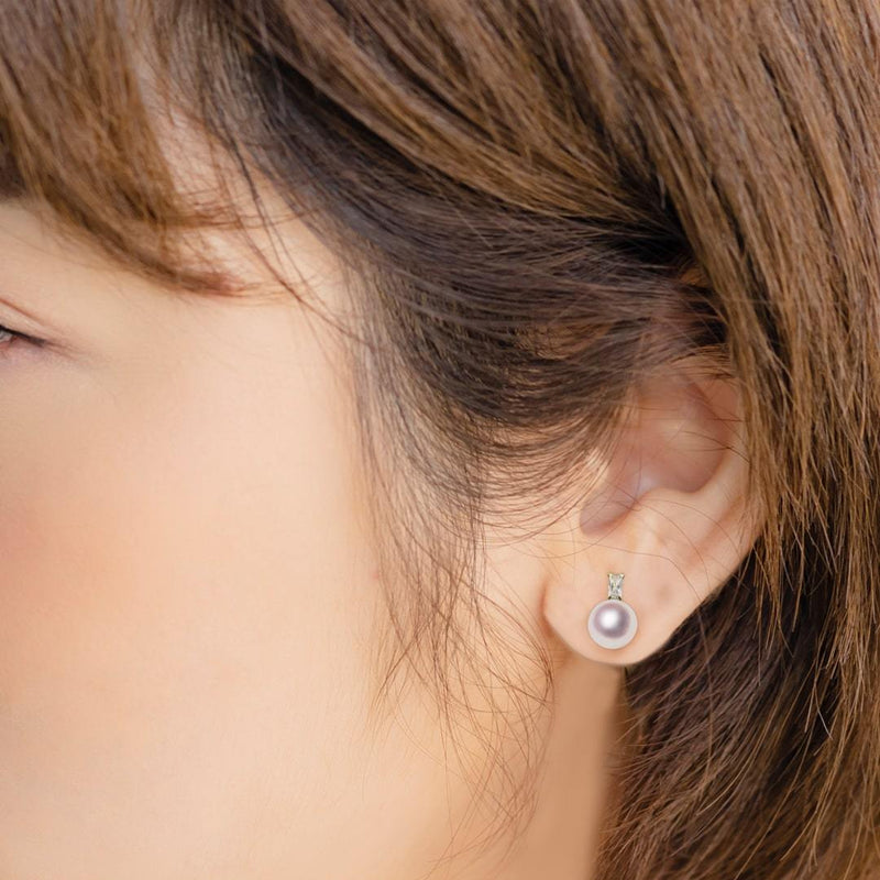K10 7.0㎜ Design Earrings -Tensei Pearl Online Store Tenari Pearl Official Mail Order Shop
