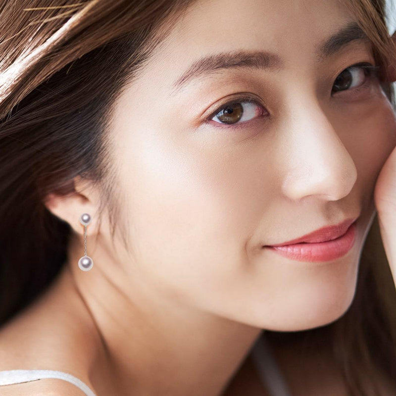 K14WG 7.0㎜ / 8.0㎜ Design earrings -TENSEI PEARL ONLINE STORE Tenari Pearl Official Mail Order Shop