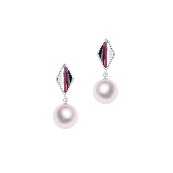 K14WG 8.0㎜ Design earrings -TENSEI PEARL ONLINE STORE Tenari Pearl Official Mail Order Shop