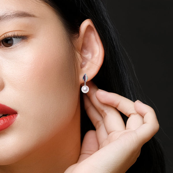 K14WG 8.0㎜ Design earrings -TENSEI PEARL ONLINE STORE Tenari Pearl Official Mail Order Shop