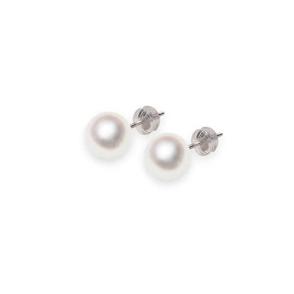 K14WG 8.5 mm colorless Simple Earrings -TENSEI PEARL ONLINE STORE Tenari Pearl Official Mail Order Shop