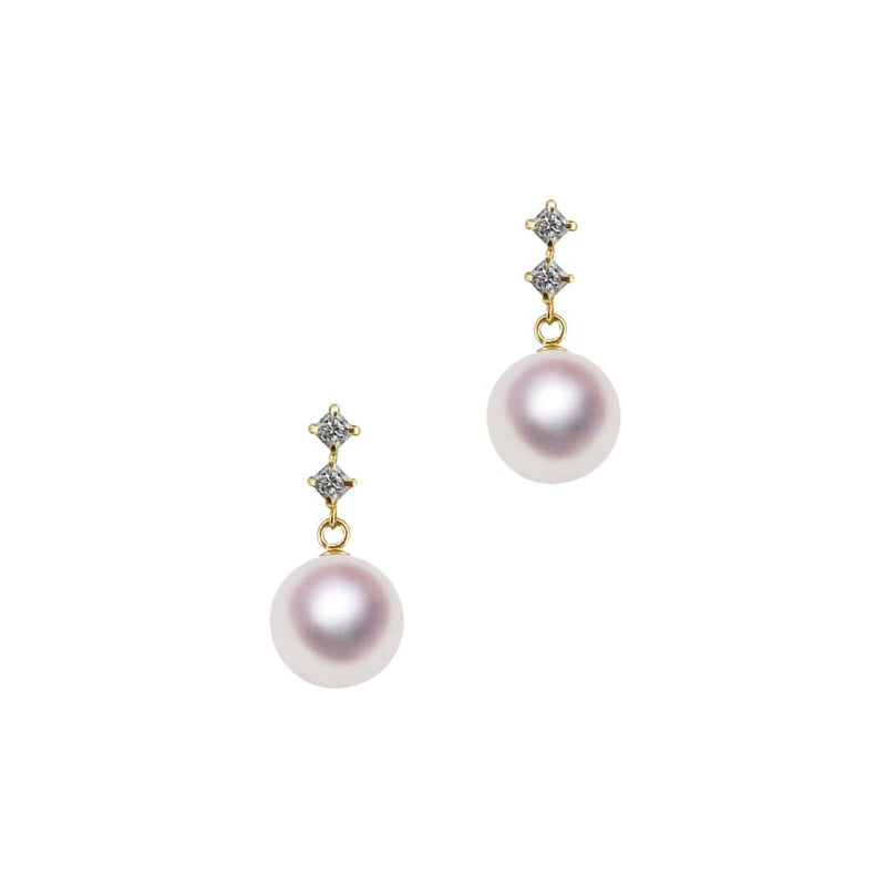 K18 8.0㎜ Design earrings -TENSEI PEARL ONLINE STORE Tensei Pearl Official Mail Order Shop