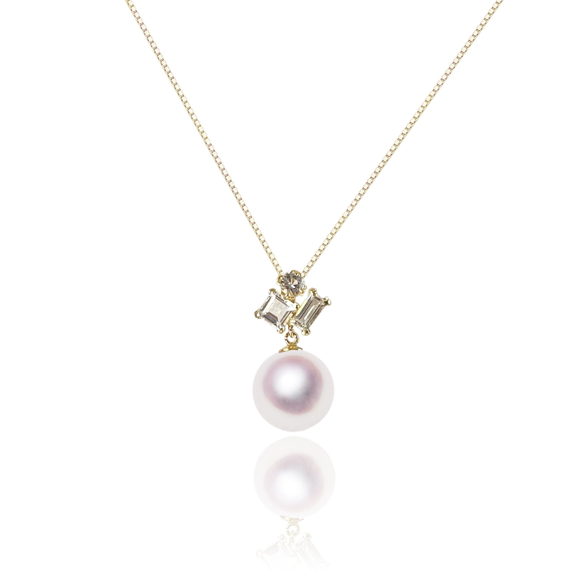 K18 8.0㎜ Pendant White Pars | Tensei Pearl Online Store 天成真珠