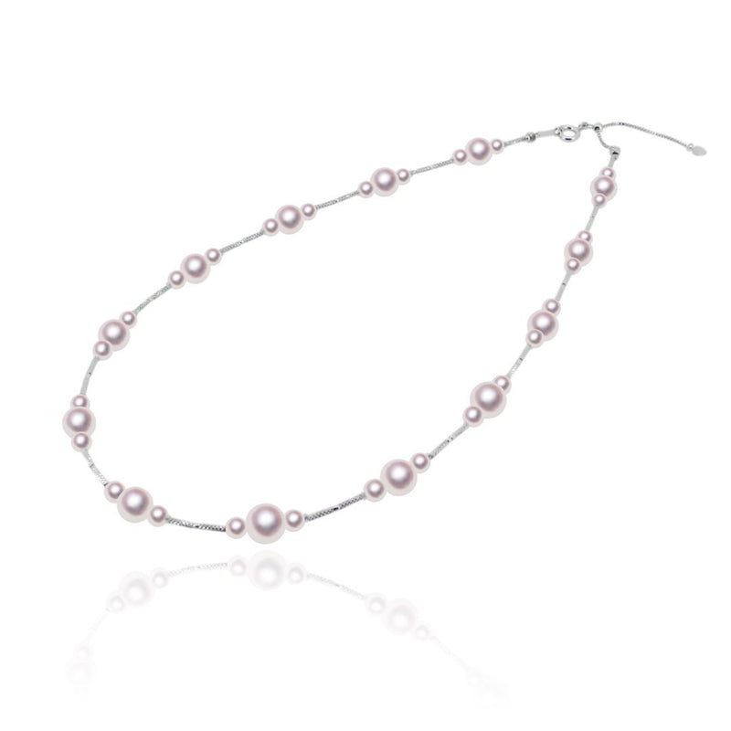 K18WG 4.0 ~ 7.5mm Design Necklace -TENSEI PEARL ONLINE STORE Tensei Pearl Official Mail Order Shop
