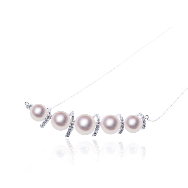K18WG 7.0 ~ 8.5mm Design Necklace -TENSEI PEARL ONLINE STORE Tenari Pearl Official Mail Order Shop
