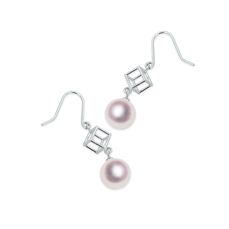 K18WG 7.5㎜ Design Earrings -TENSEI PEARL ONLINE STORE Tenari Pearl Official Mail Order Shop