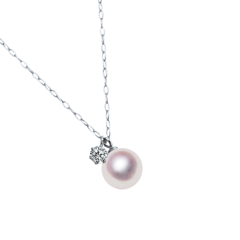 Immediate delivery possible PT -tuned color 8.0㎜ Pendant H & Q D0.08 --TENSEI PEARL ONLINE STORE Tensei Pearl Official Mail Order Shop