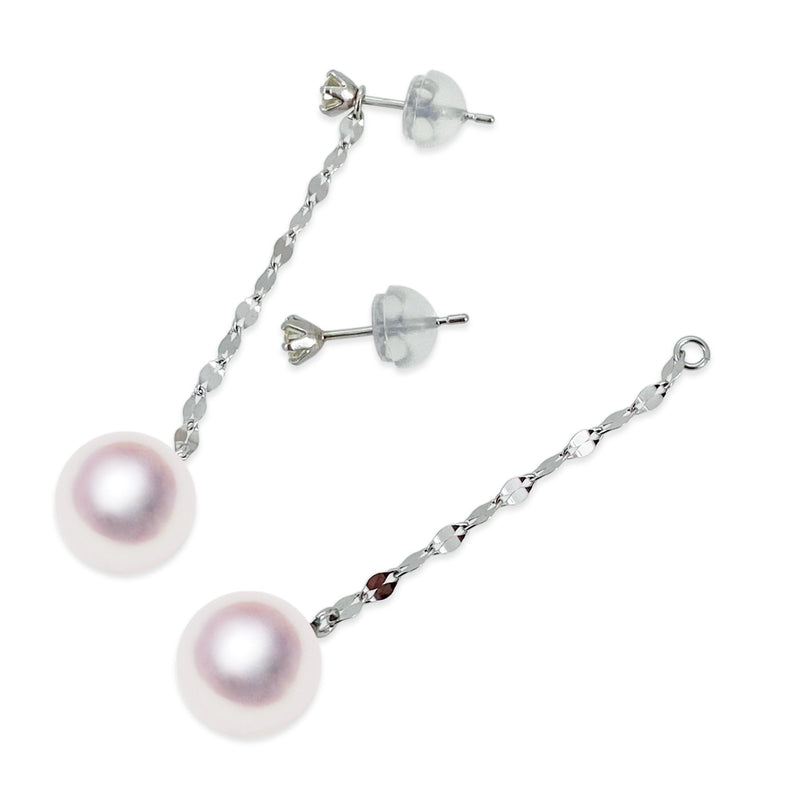 PT 8.5㎜ Design earrings D0.20CT -TENSEI PEARL ONLINE STORE Tenari Pearl Official Mail Order Shop
