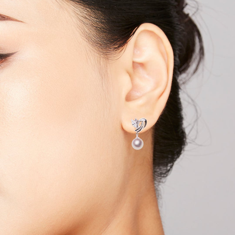 SV 8.0㎜ Design earrings -TENSEI PEARL ONLINE STORE Tensei Pearl Official Mail Order Shop